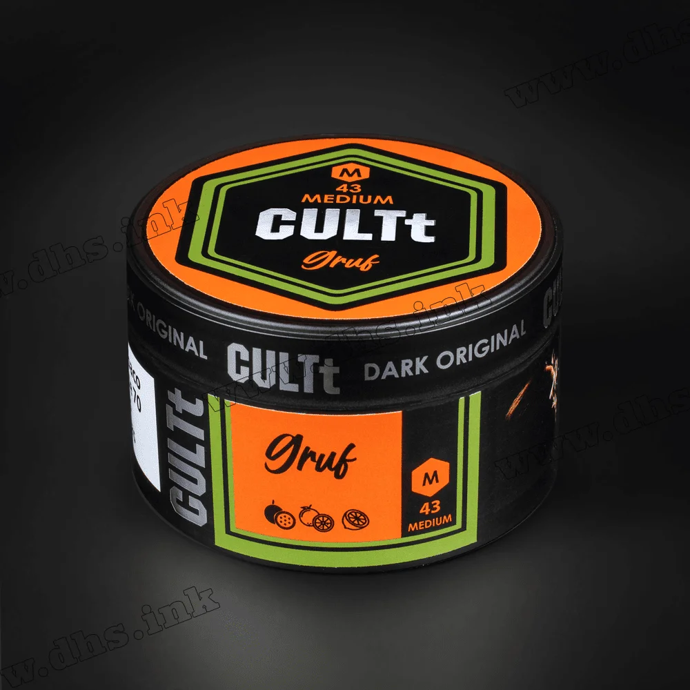 Табак CULTt (Культ) Medium - M43 Gruf (Маракуйя, Лайм, Грейпфрут) 100г Табак CULTt (Культ) Medium - M43 Gruf (Маракуйя, Лайм, Грейпфрут) 100г