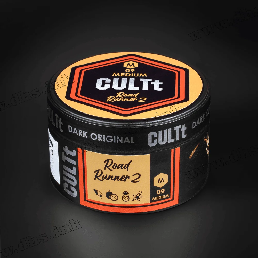 Табак CULTt (Культ) Medium - M09 Road Runner 2 (Манго, Маракуйя, Ананас, Ваниль) 100г