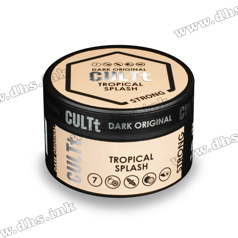 Табак CULTt (Культ) Strong - DS7 Tropical Splash (Лайм, Маракуйя, Манго, Мята) 100г