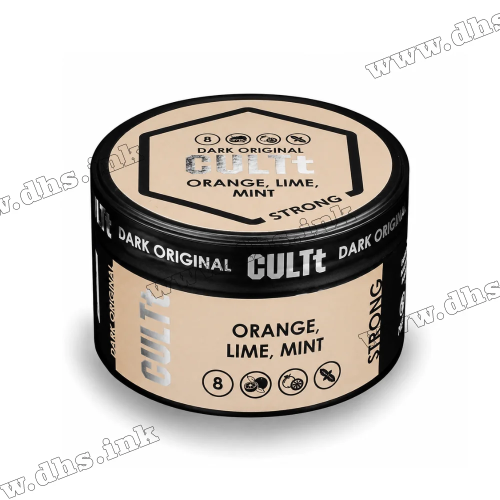 Табак CULTt (Культ) Strong - DS8 Orange Lime Mint (Апельсин, Лайм, Мята) 100г