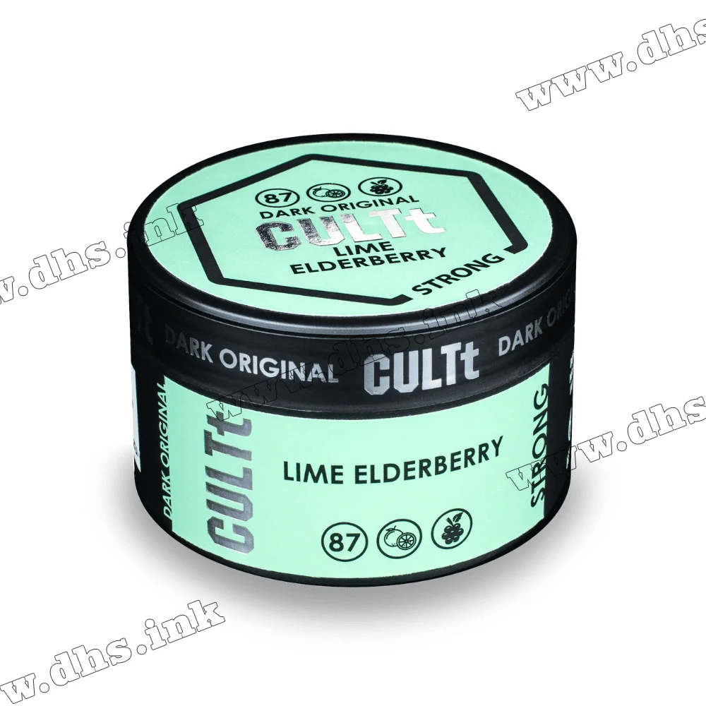 Табак CULTt (Культ) Strong - DS87 Lime Elderberry (Лайм, Бузина) 100г