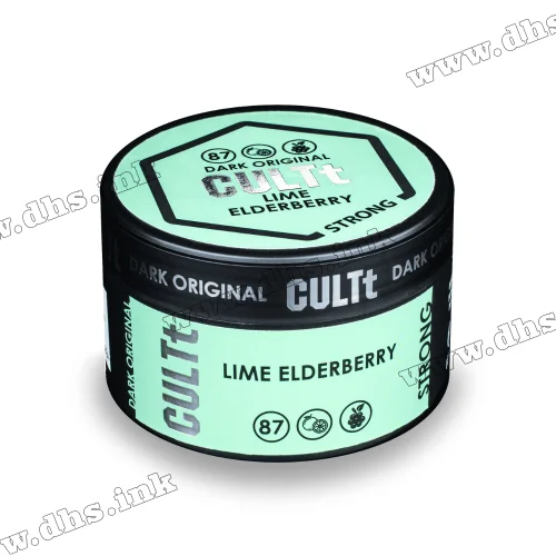 Табак CULTt (Культ) Strong - DS87 Lime Elderberry (Лайм, Бузина) 100г
