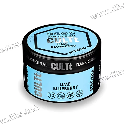 Тютюн CULTt (Культ) Strong - DS10 Lime Blueberry (Лайм, Чорниця, Лід) 100г