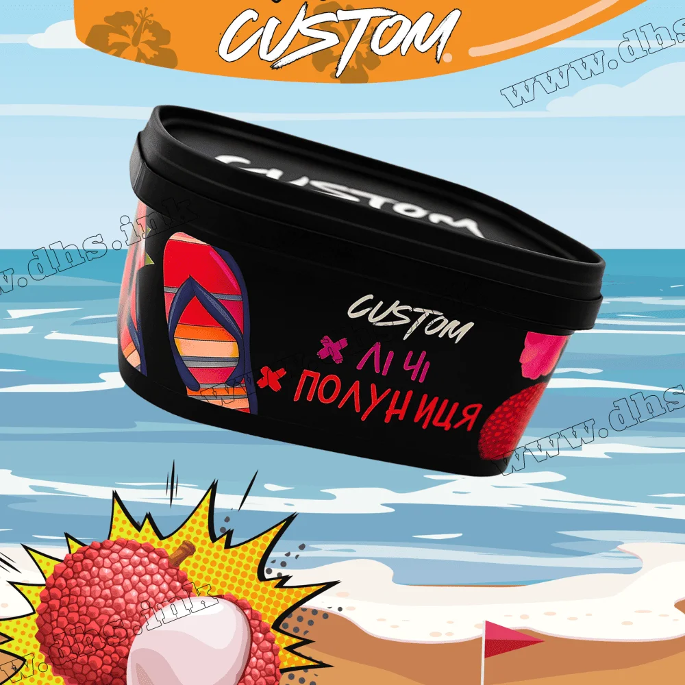 Табак Custom (Кастом) - Личи Клубника 200г Табак Custom (Кастом) - Личи Клубника 200г