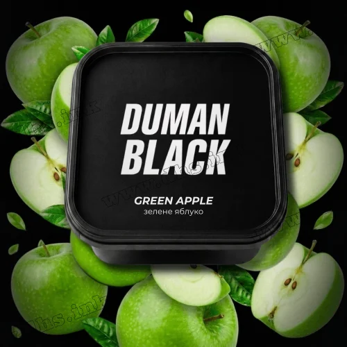 Табак Duman Black (Думан Блэк) - Green Apple (Зеленое Яблоко) 200г