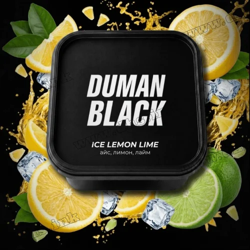Табак Duman Black (Думан Блэк) - Ice Lemon Lime (Айс, Лимон, Лайм) 200г