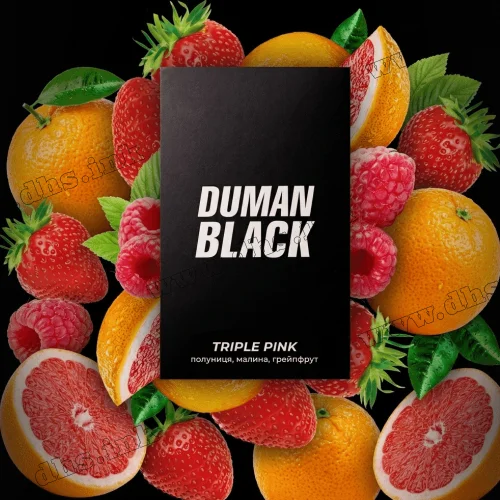 Табак Duman Black (Думан Блэк) - Triple Pink (Клубника, Малина, Грейпфрут) 50г