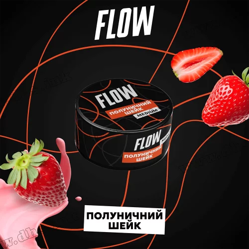 Табак Flow (Флоу) - Клубничный Шейк 100г