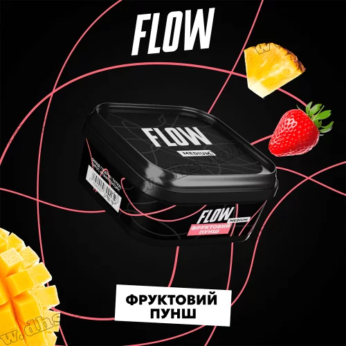 Табак Flow (Флоу) - Фруктовый Пунш (Ананас, Клубника) 250г