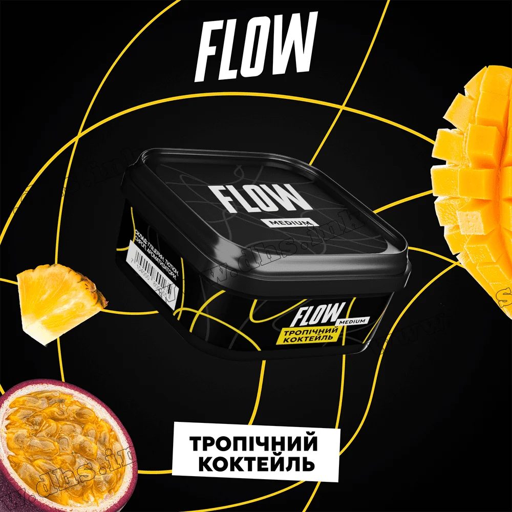 Табак Flow (Флоу) - Тропический Коктейль (Ананас, Маракуйя) 250г Табак Flow (Флоу) - Тропический Коктейль (Ананас, Маракуйя) 250г