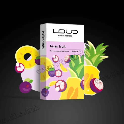 Тютюн Loud (Лауд) light - Asian Fruit (Мангостин, Ананас, Цитрус) 100г
