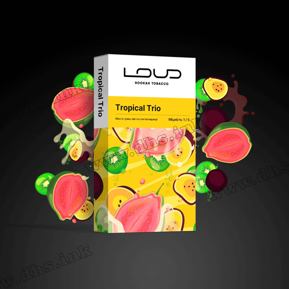 Тютюн Loud (Лауд) light - Tropical Trio (Гуава, Ківі, Маракуя) 200г