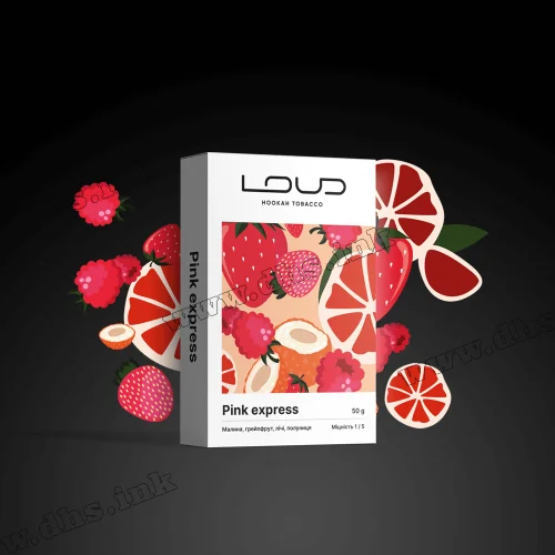 Табак Loud (Лауд) light - Pink Express (Малина, Грейпфрут, Личи, Клубника) 50г