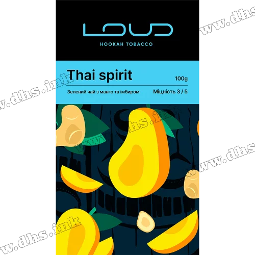 Тютюн Loud (Лауд) - Thai Spirit (Зелений Чай, Манго, Імбир) 100г