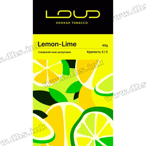 Табак Loud (Лауд) - Lemon-Lime (Лимон, Лайм) 40г