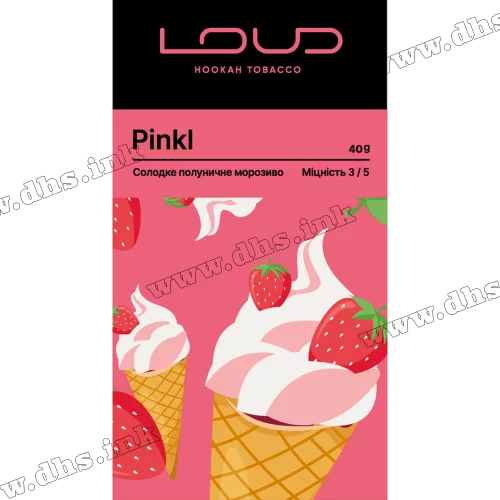 Табак Loud (Лауд) - Pinkl (Мороженое, Клубника) 40г