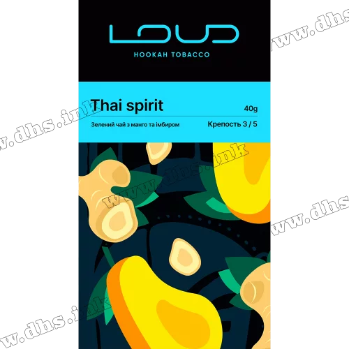 Тютюн Loud (Лауд) - Thai Spirit (Зелений Чай, Манго, Імбир) 40г