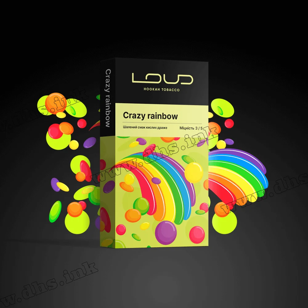 Тютюн Loud (Лауд) - Crazy Rainbow (Кислі Цукерки) 100г