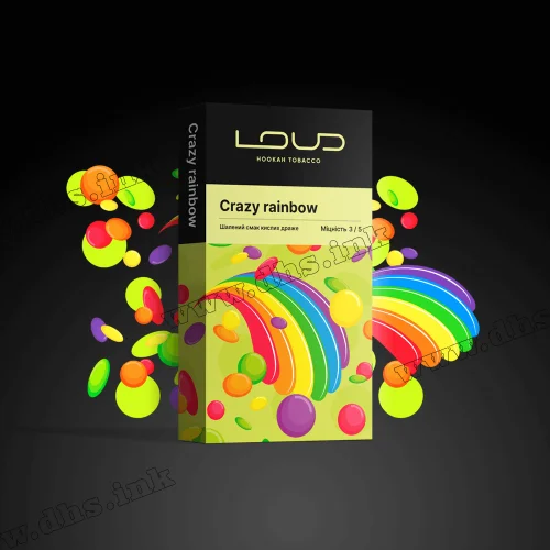 Табак Loud (Лауд) - Crazy Rainbow (Кислые Конфеты) 100г