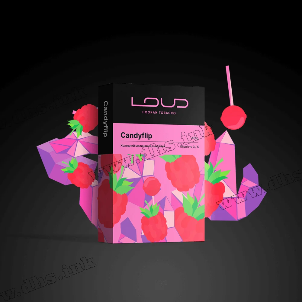 Тютюн Loud (Лауд) - Candyflip (Малиновий Льодяник) 40г