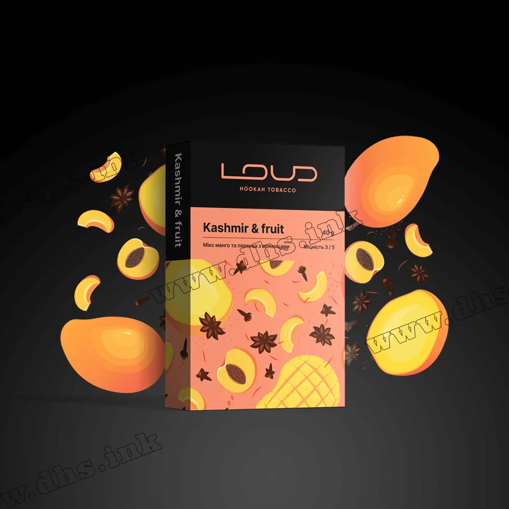 Табак Loud (Лауд) - Kashmir Fruits (Манго, Персик, Пряности) 200г
