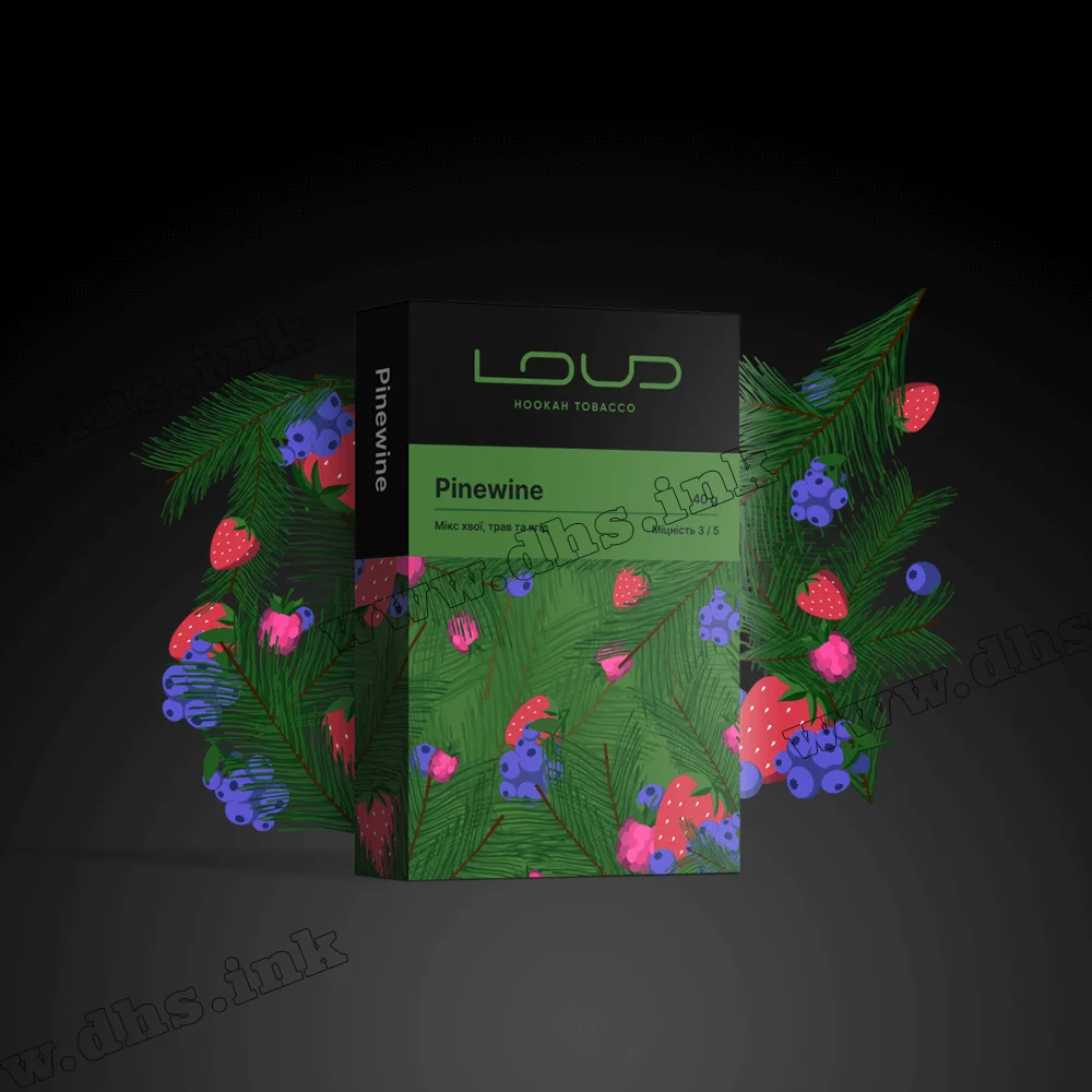 Тютюн Loud (Лауд) - Pinewine (Ягоди, Хвоя) 40г