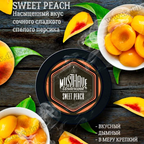 Тютюн MustHave - Sweet Peach (Солодкий персик) 125г