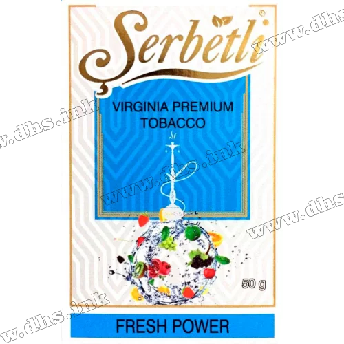 Тютюн Serbetli (Щербетлі) - Fresh power (Жуйка Лід М'ята) 50г