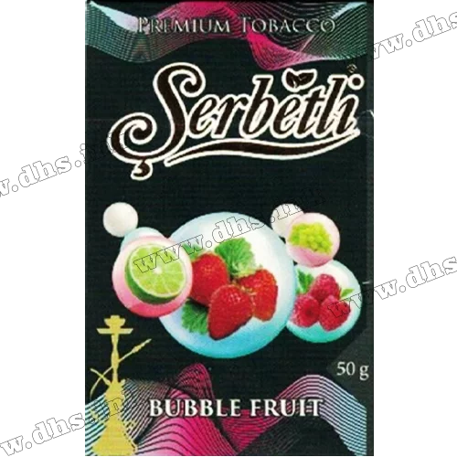 Тютюн Serbetli (Щербетлі) - Bubble Fruit (Малина, Полуниця, Виноград, Лайм) 50г