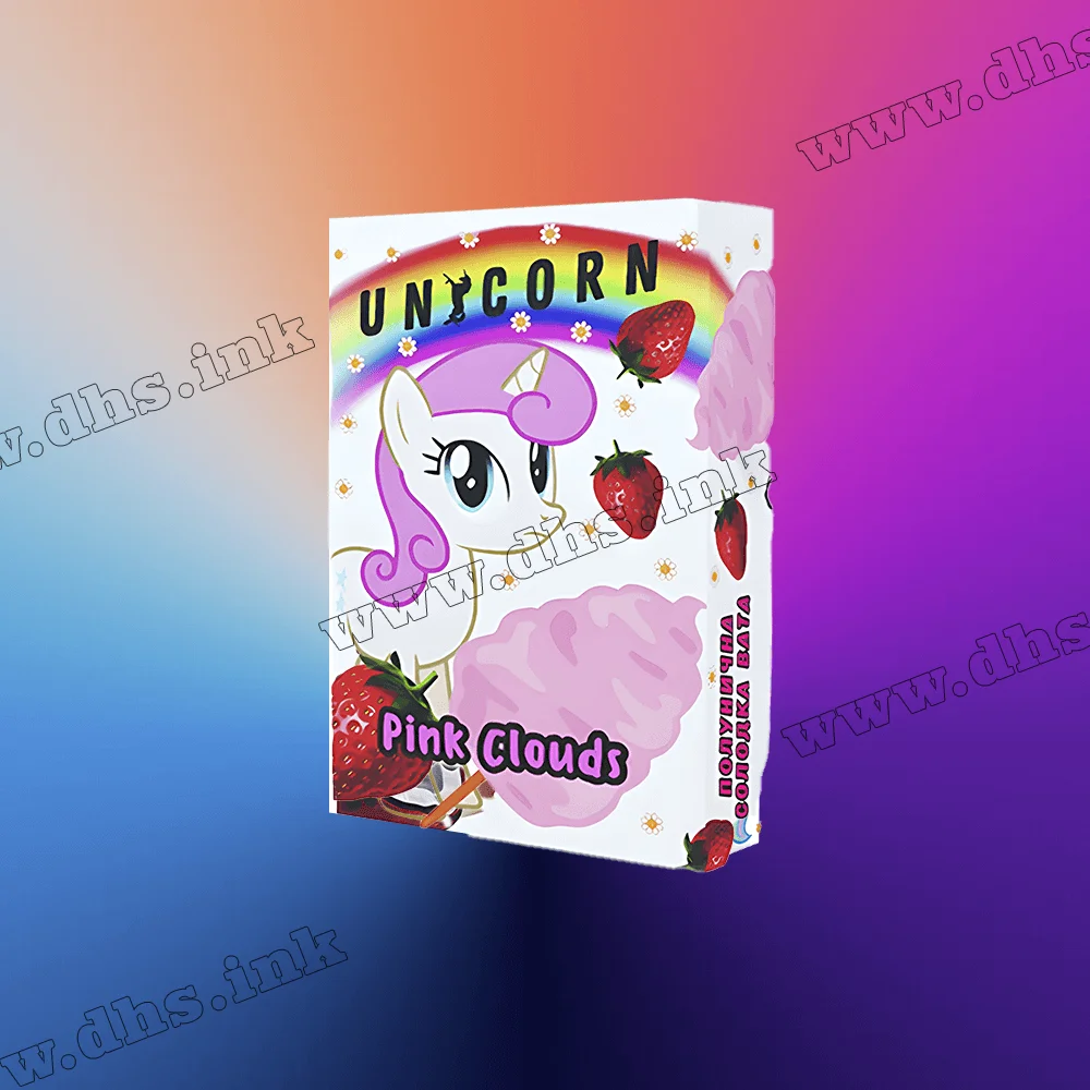 Табак Unicorn (Юникорн) - Pink Clouds (Клубничная Сладкая Вата) 200г