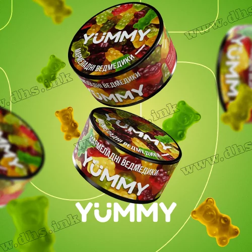 Табак Yummy (Ямми) - Мармеладные Мишки (Клубника, Малина, Вишня) 100г